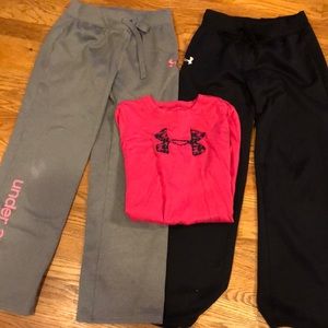 Under Armour pants and long sleeve T-shirt
